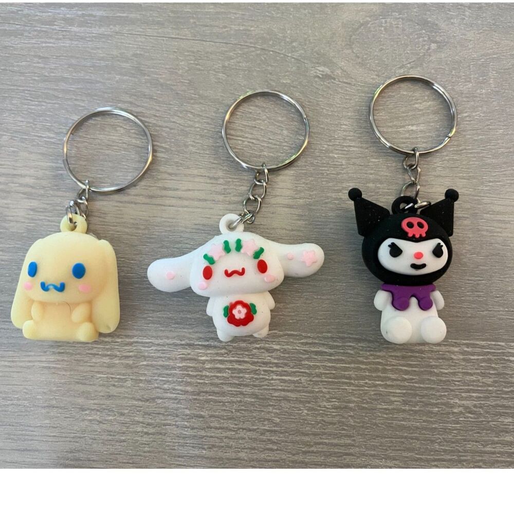 Sanrio keychain set - Cinamaroll and Kuromi